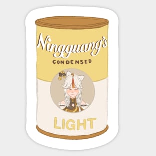 ningguang's condensed light (soup) Sticker